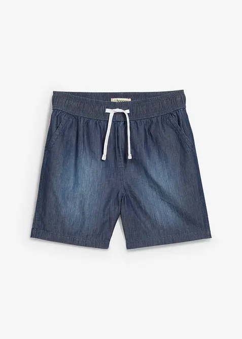 Pull on-shorts i denim i økologisk bomull, Regular Fit, bonprix