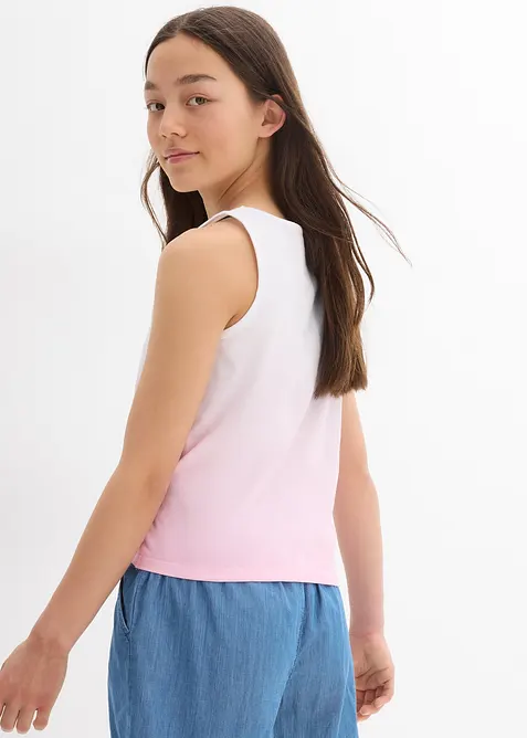 Singlet i 100% økologisk bomull (2-pack), bonprix