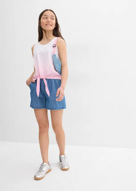 Singlet i 100% økologisk bomull (2-pack), bonprix