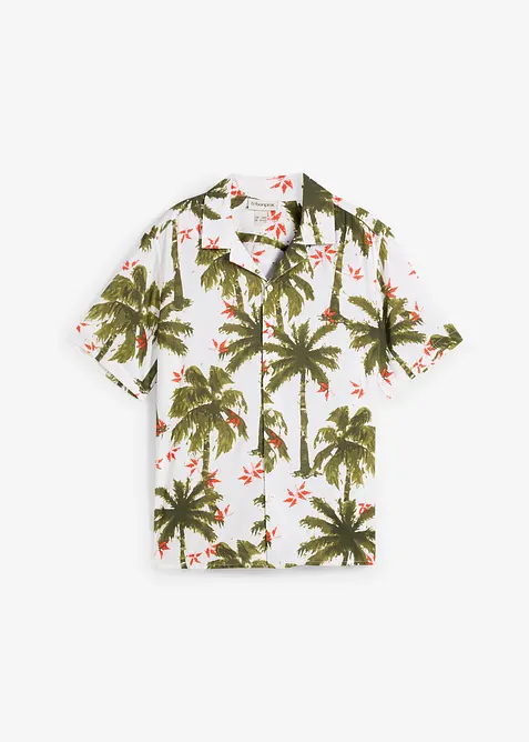 Kortermet skjorte i viskose, Loose Fit, bonprix