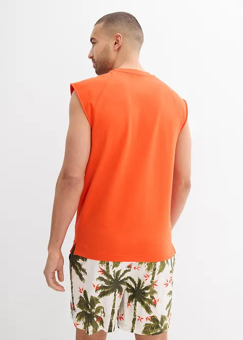 Ermeløs sweatshirt i 100% bomull, bonprix