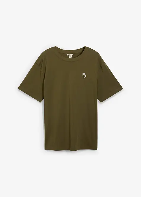 T-skjorte med trykk p&aring; ryggen, Loose Fit, bonprix