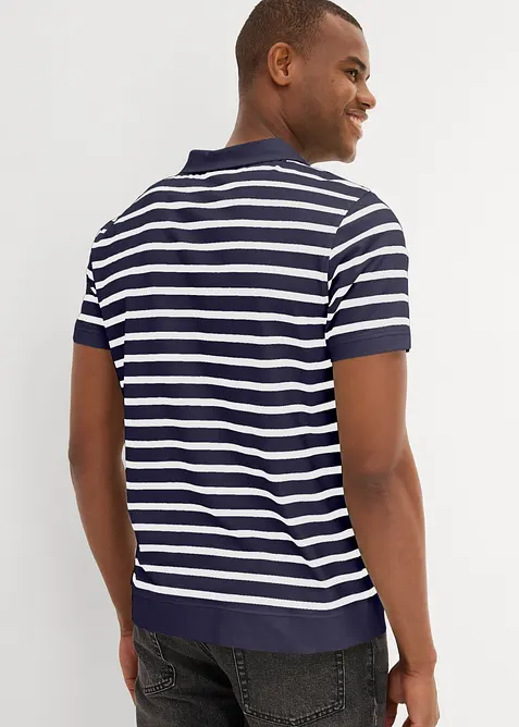 Poloskjorte med økologisk bomull, bonprix