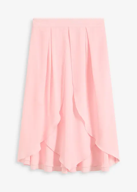 Midiskjørt med rysjer, bonprix