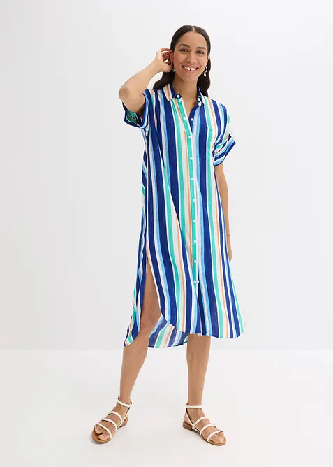 Skjortekjole i lett viskose, bonprix