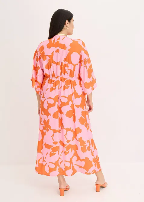 Maxikjole i lett sateng, bonprix