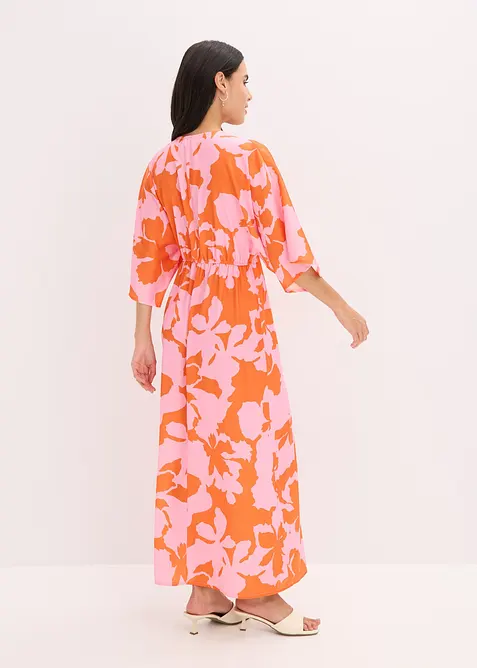 Maxikjole i lett sateng, bonprix