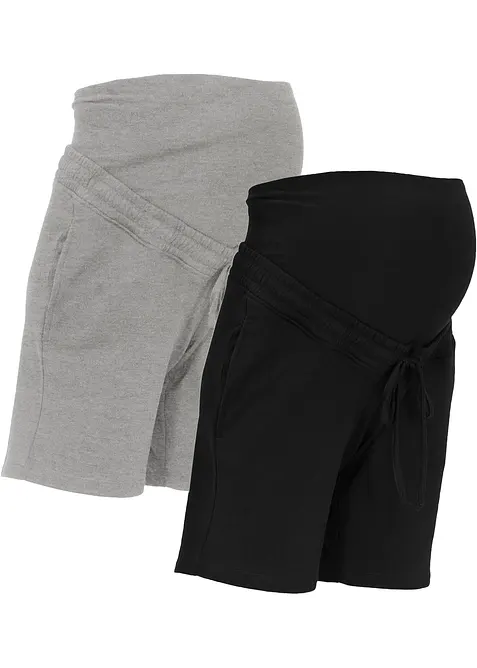 Mamma-trikot-bermudashorts i mykt materiale (2-pack), bonprix