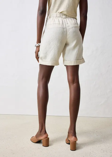 Bermudashorts i 100% lin, bonprix