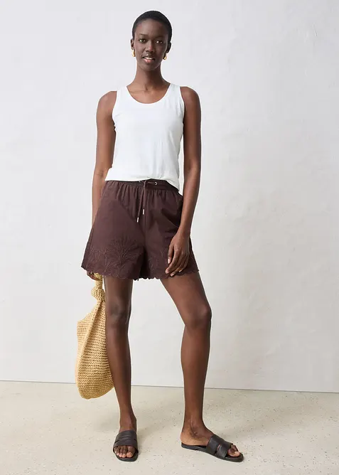 Singlet med silke, bonprix