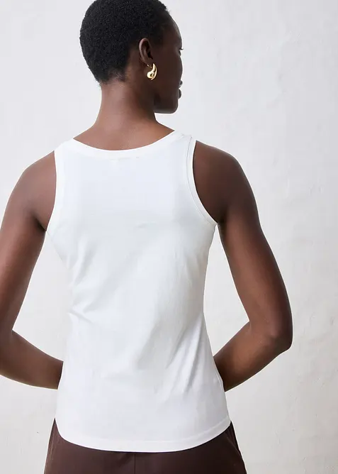 Singlet med silke, bonprix