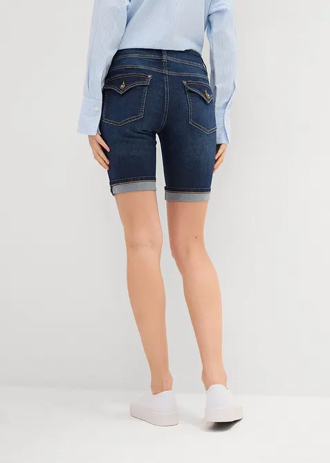 Bermudashorts i denim Mid Waist, bonprix