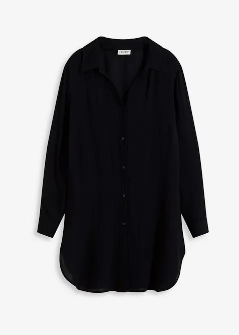 Lang strandbluse i lett viskose, bonprix