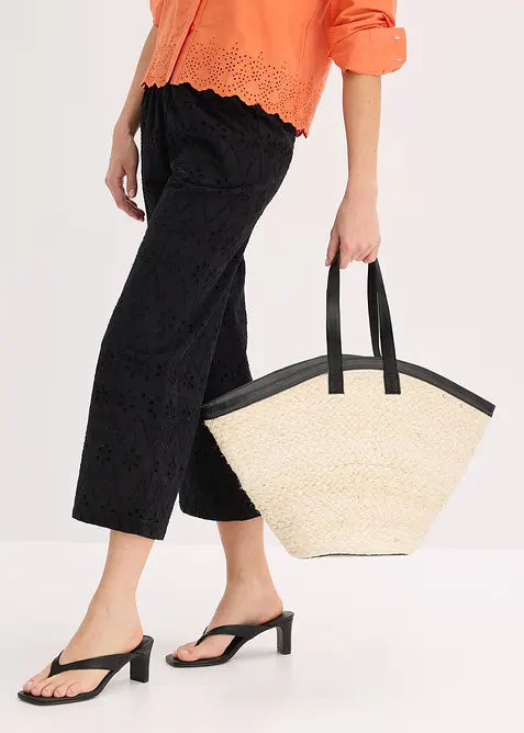 Shoppingveske i strå, bonprix