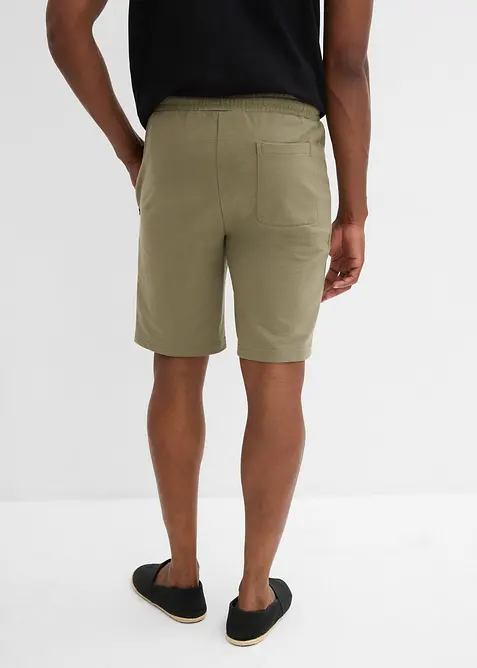 Sweat-bermudashorts med praktiske glidelåslommer, bonprix