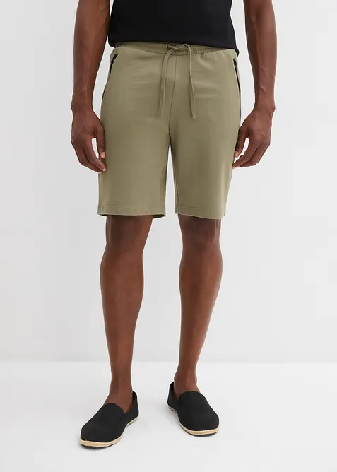 Sweat-bermudashorts med praktiske glidelåslommer, bonprix