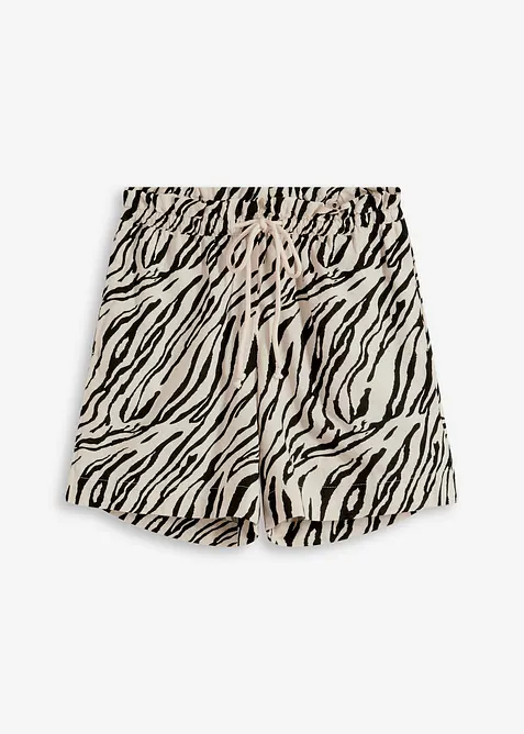 Paperbag-shorts med snøring, bonprix