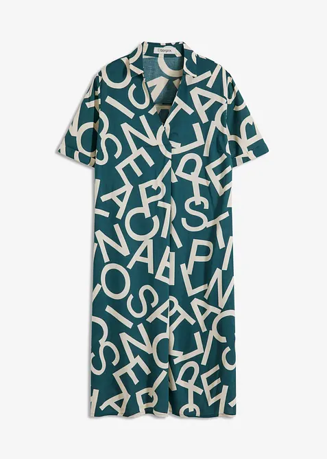 Kjole i lett viskose, bonprix