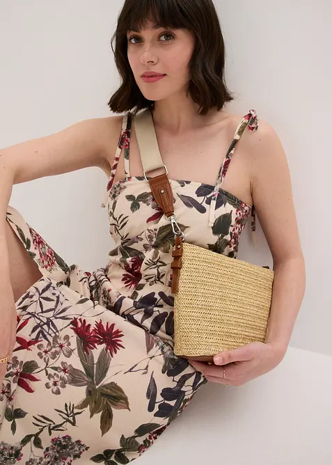 Skulderveske i str&aring;look, bonprix