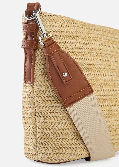 Skulderveske i str&aring;look, bonprix