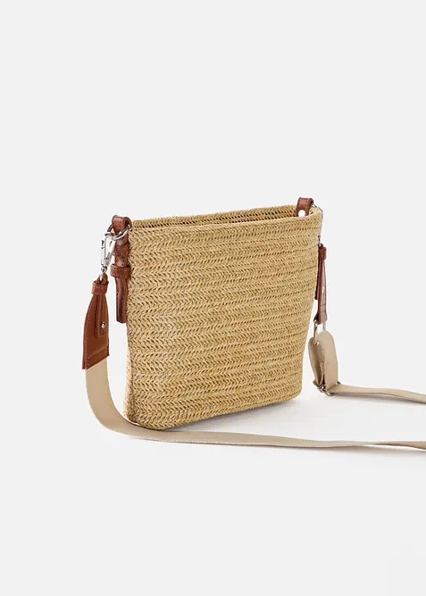 Skulderveske i str&aring;look, bonprix