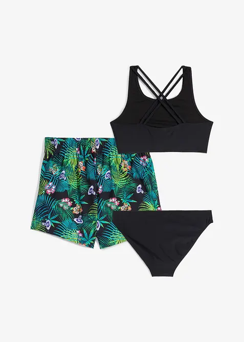 Bikini og badetruse (3-delt sett), bonprix