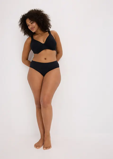 Minimizer-T-skjorte-BH med spiler og økologisk bomull (2-pack), bonprix