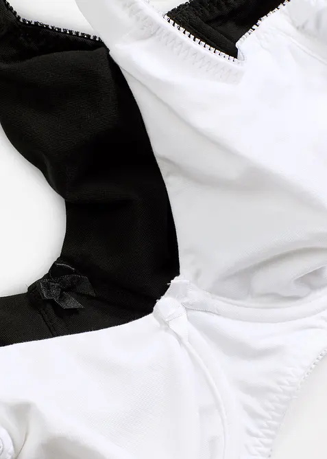 Minimizer-T-skjorte-BH med spiler og økologisk bomull (2-pack), bonprix