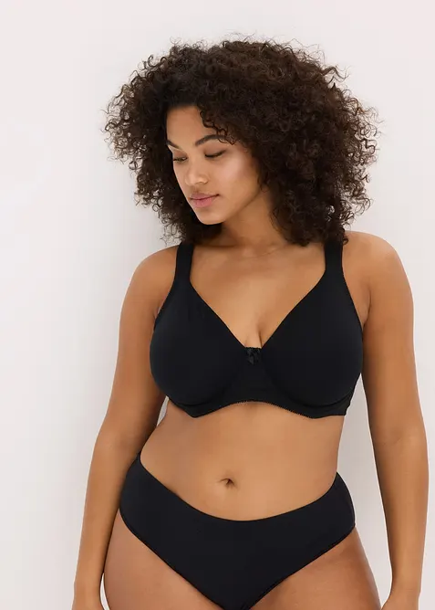 Minimizer-T-skjorte-BH med spiler og økologisk bomull (2-pack), bonprix