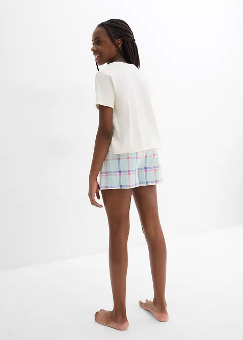 Pyjamas i 100% &oslash;kologisk bomull (4-delt sett), bonprix