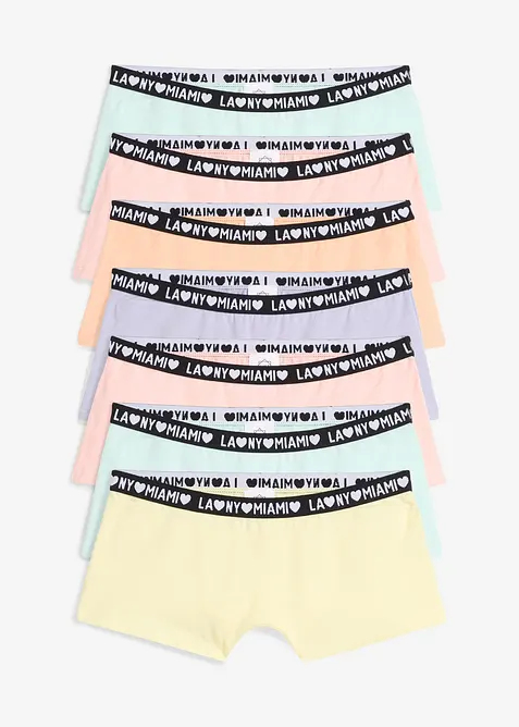 Boksertruse med myk økologisk bomull (7-pack), bonprix