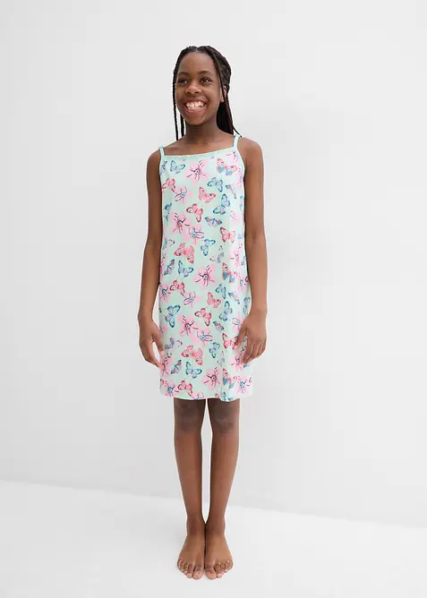 Nattkjole med myk &oslash;kologisk bomull (2-pack), bonprix