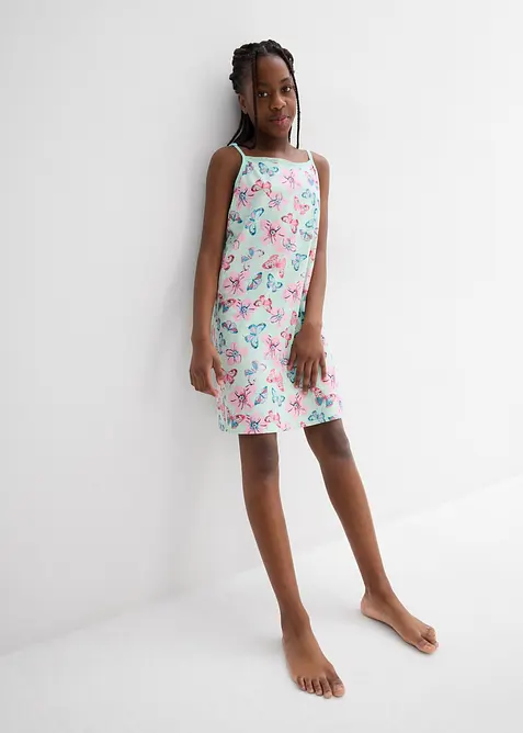 Nattkjole med myk &oslash;kologisk bomull (2-pack), bonprix