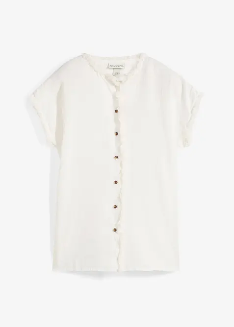 Tunikabluse i 100% lin, bonprix