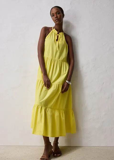 Kjole med silkeandel, bonprix