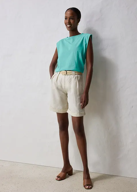 Topp med silke, bonprix