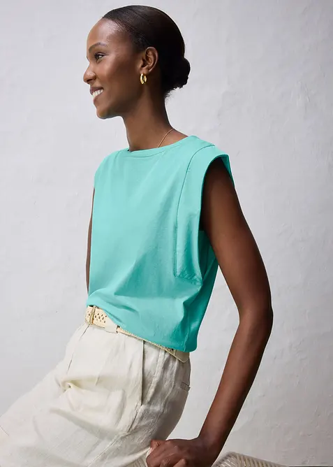 Topp med silke, bonprix