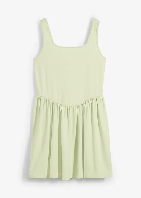 Lang topp i elastisk bomullsmiks, bonprix