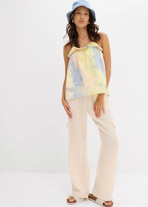 Blusetopp i 100% bomull, bonprix