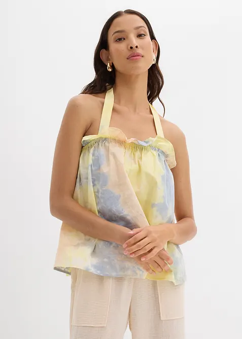 Blusetopp i 100% bomull, bonprix