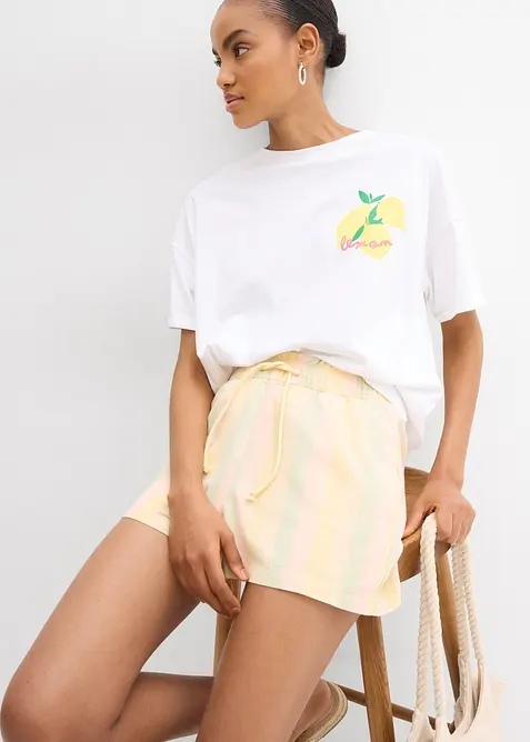 Shorts i lett linmiks, bonprix