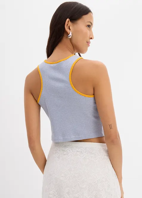 Singlet i 100% &oslash;kologisk bomull, bonprix