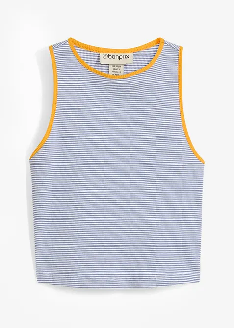 Singlet i 100% &oslash;kologisk bomull, bonprix
