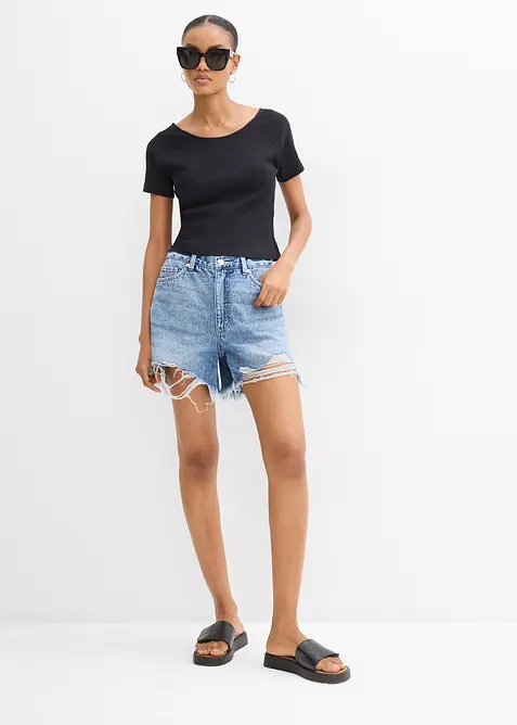 Figurnær T-skjorte i 100% økologisk bomull, bonprix