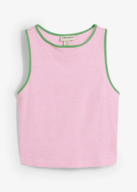 Singlet i 100% &oslash;kologisk bomull, bonprix