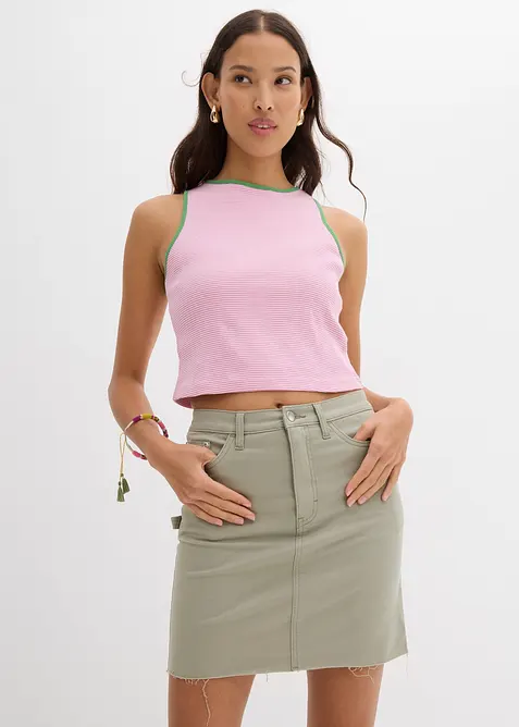 Singlet i 100% &oslash;kologisk bomull, bonprix