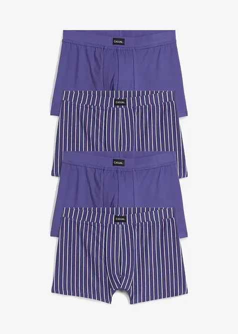 Boksershorts, ettersittende (4-pack), bonprix