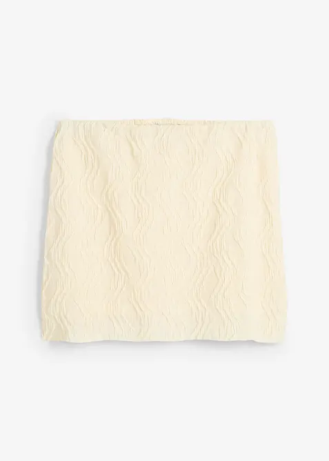 Miniskjørt i strukturmateriale, bonprix