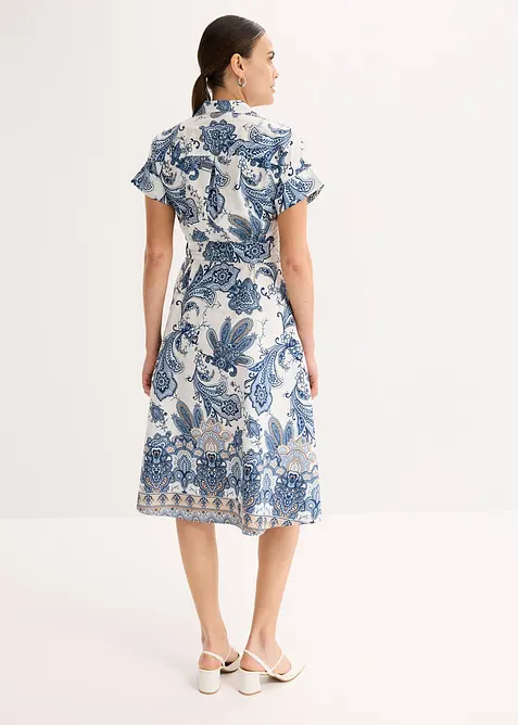 Kjole med knytebelte, bonprix