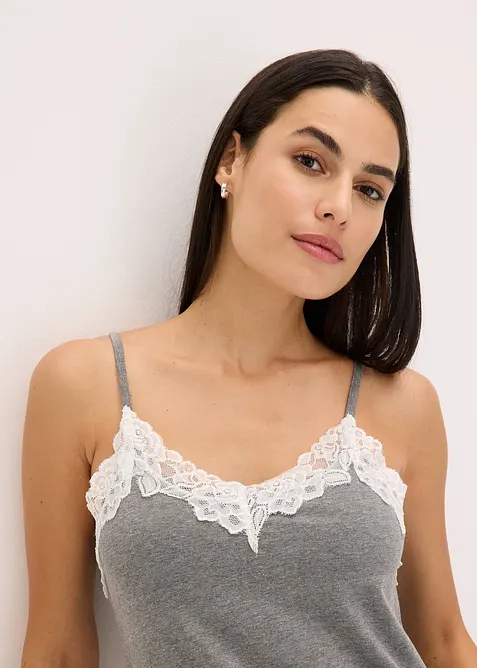 Nattskjorte med spagettistropper, bonprix